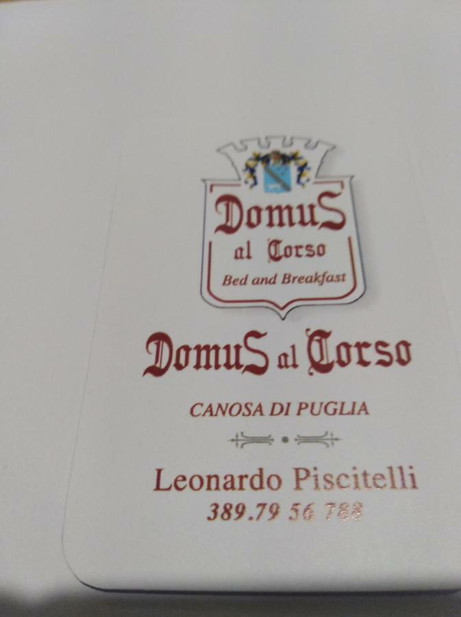 קנוסה די פוליה Domus Al Corso Con Servizio B&B מראה חיצוני תמונה
